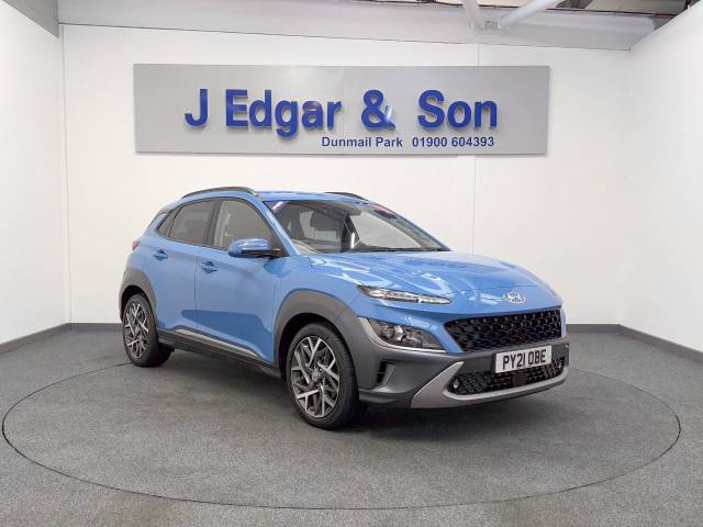 Hyundai Kona 1.6 GDi Hybrid Premium 5dr DCT Hatchback Hybrid Blue